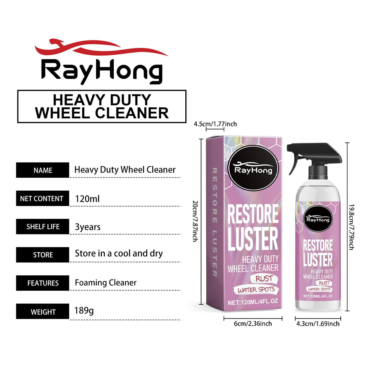 Nettoyeur de roues RAYHONG Automobile