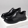 Chaussures en cuir élevées à chunky de loisirs