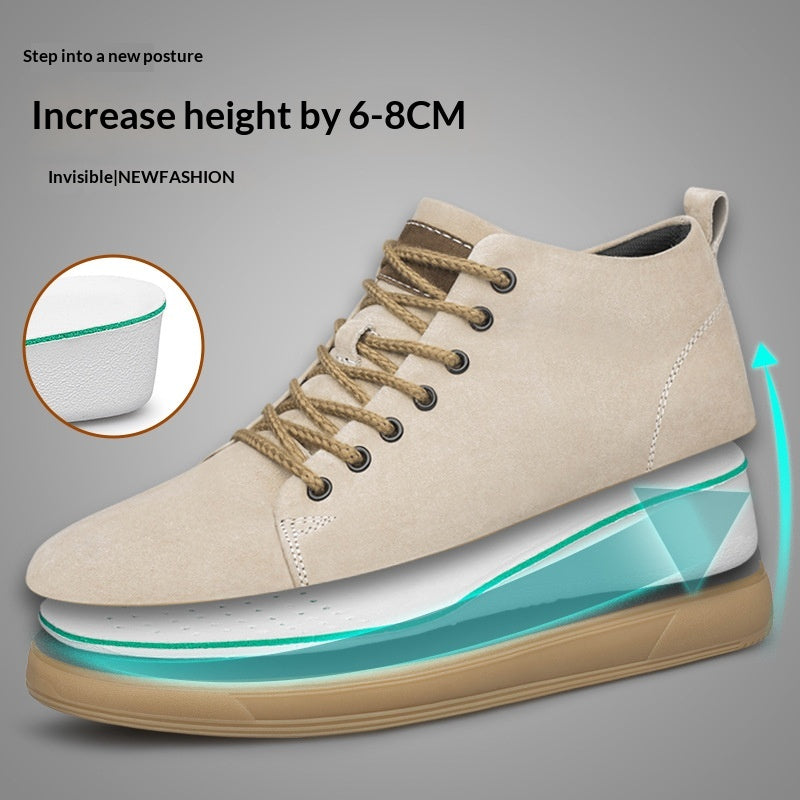 Hommes Jeunes Matte Pigskin Casual Sneakers