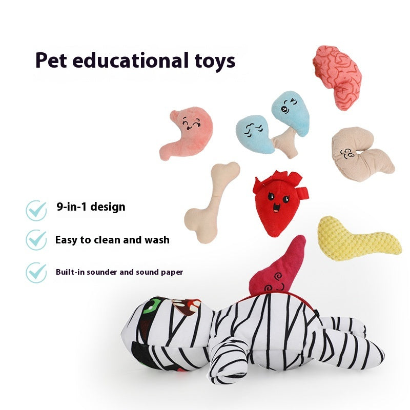 Jouet interactif pour animaux en peluche Mummy Hiding Food