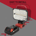 LED travail léger sans fil pour Milwaukee M18 18V Batterie USB Port extérieur Lampe