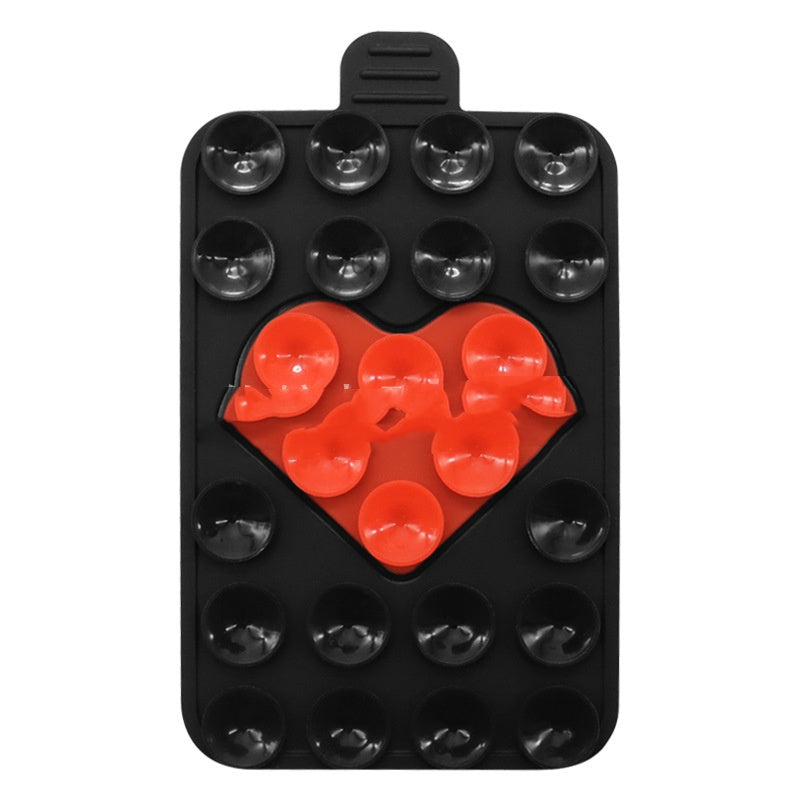 Porte-cas de téléphone à aspiration silicone double face