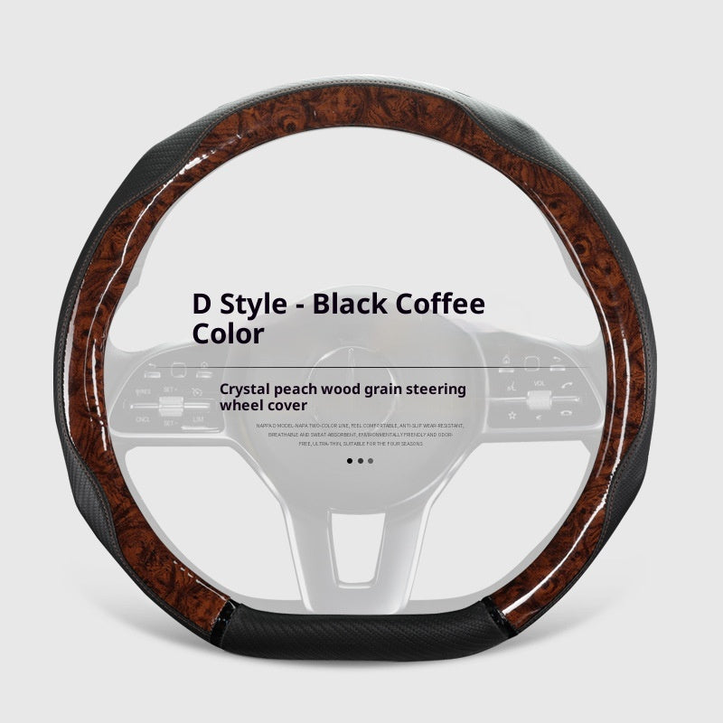 Couverture de volant de voiture Crystal Rosewood