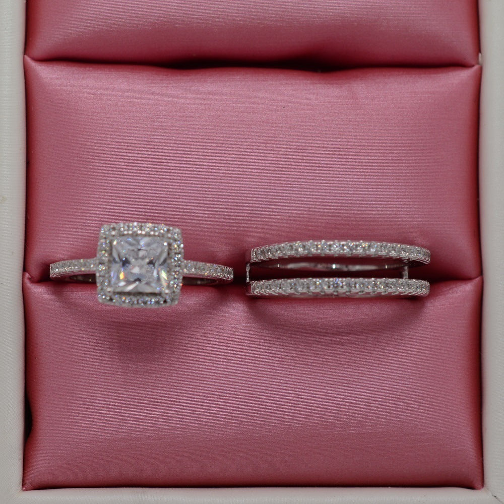 La mode féminine Versatile Simple Zircon Ring