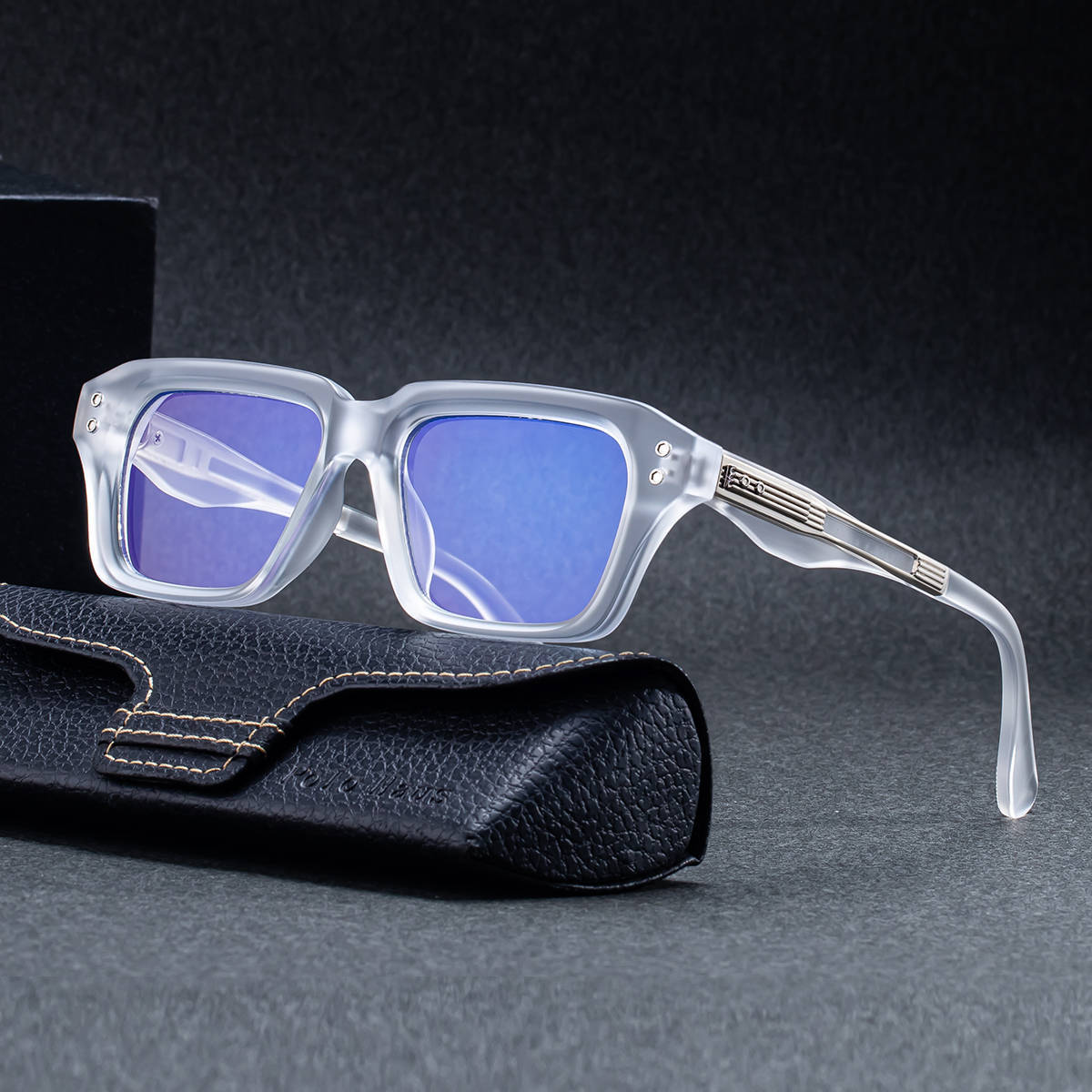 2026 Lunettes de soleil à cadre carré de mode pour hommes