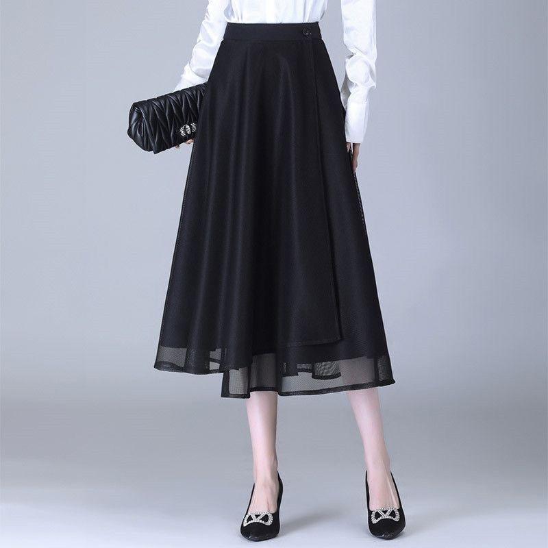 Élégante jupe Florale Midi double face pour femmes