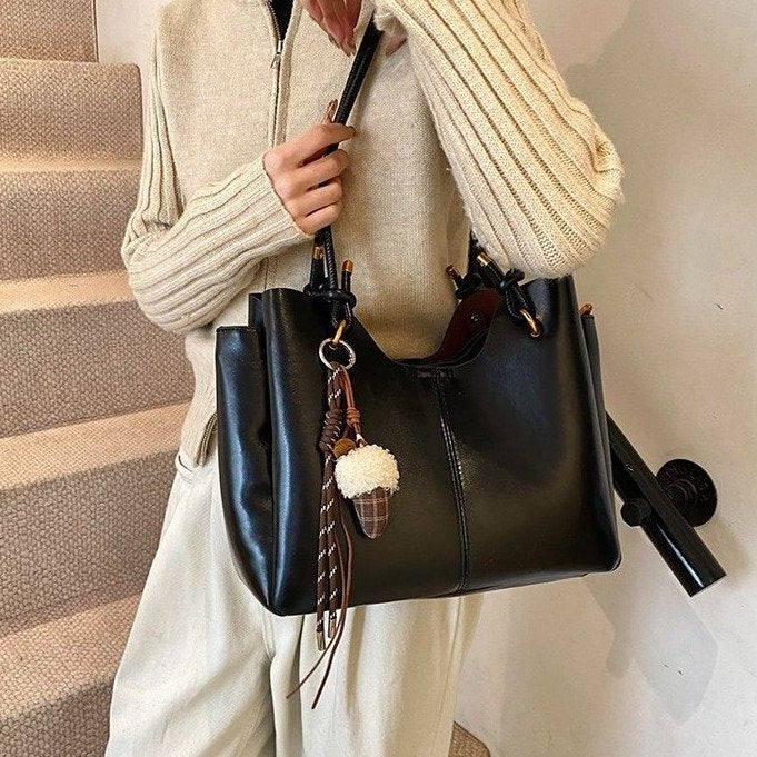 Sac à épaule polyvalent pour femmes de grande capacité