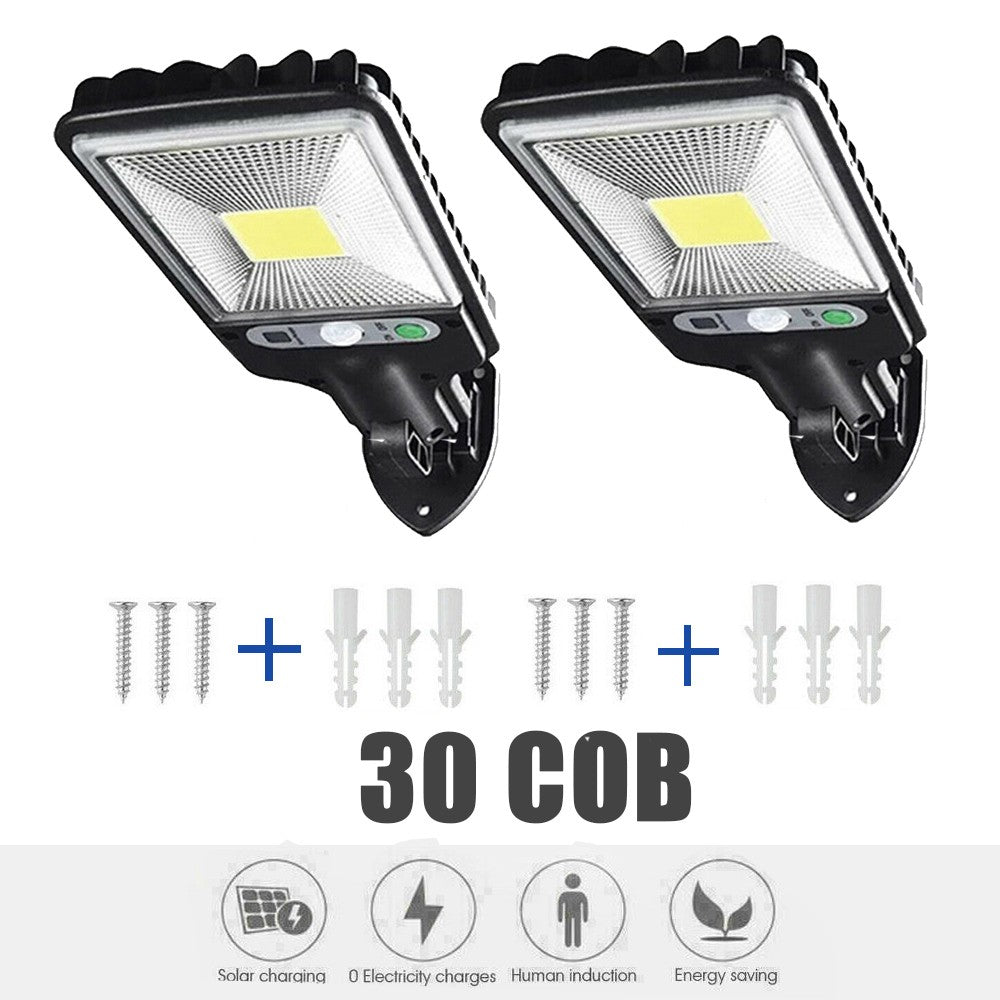 2Pack Étanche LED Solar Powered Light PIR Motion Sensor Outdoor Lamp Garden