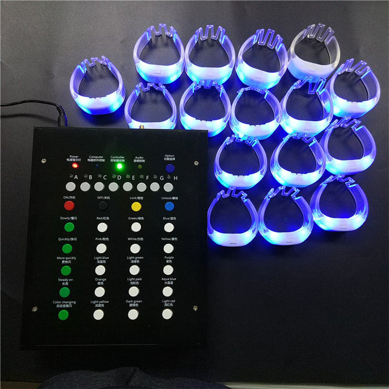 Concert 15 couleurs Zone Lumineuse Remote Control Bracelet