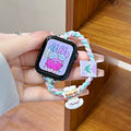 Bracelet de montre pour cheveux de caricature tricoté créatif