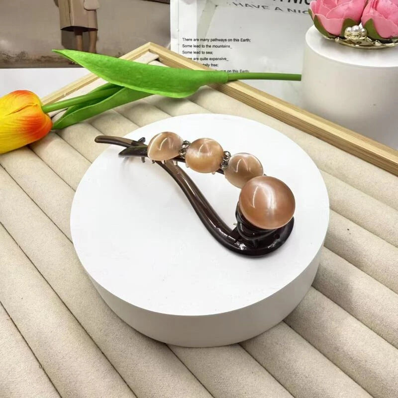 Clip simple occasionnel de cheveux Twist une ligne pour les femmes