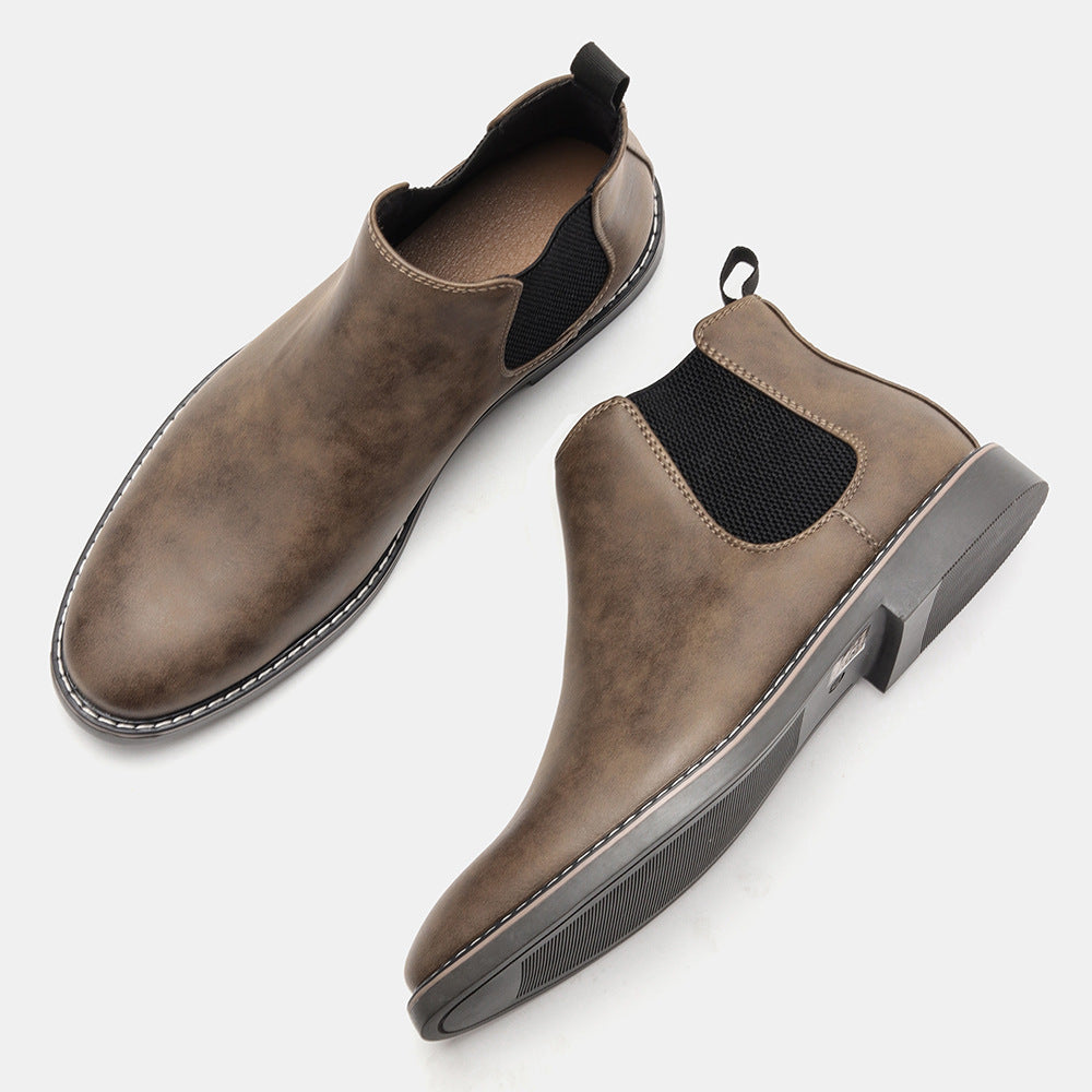 Bottes pour hommes Chelsea Formal High-top British Casual Single