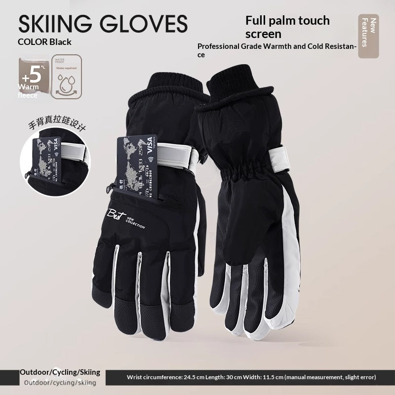Gants de vélo à cinq doigts, doublés de mouches
