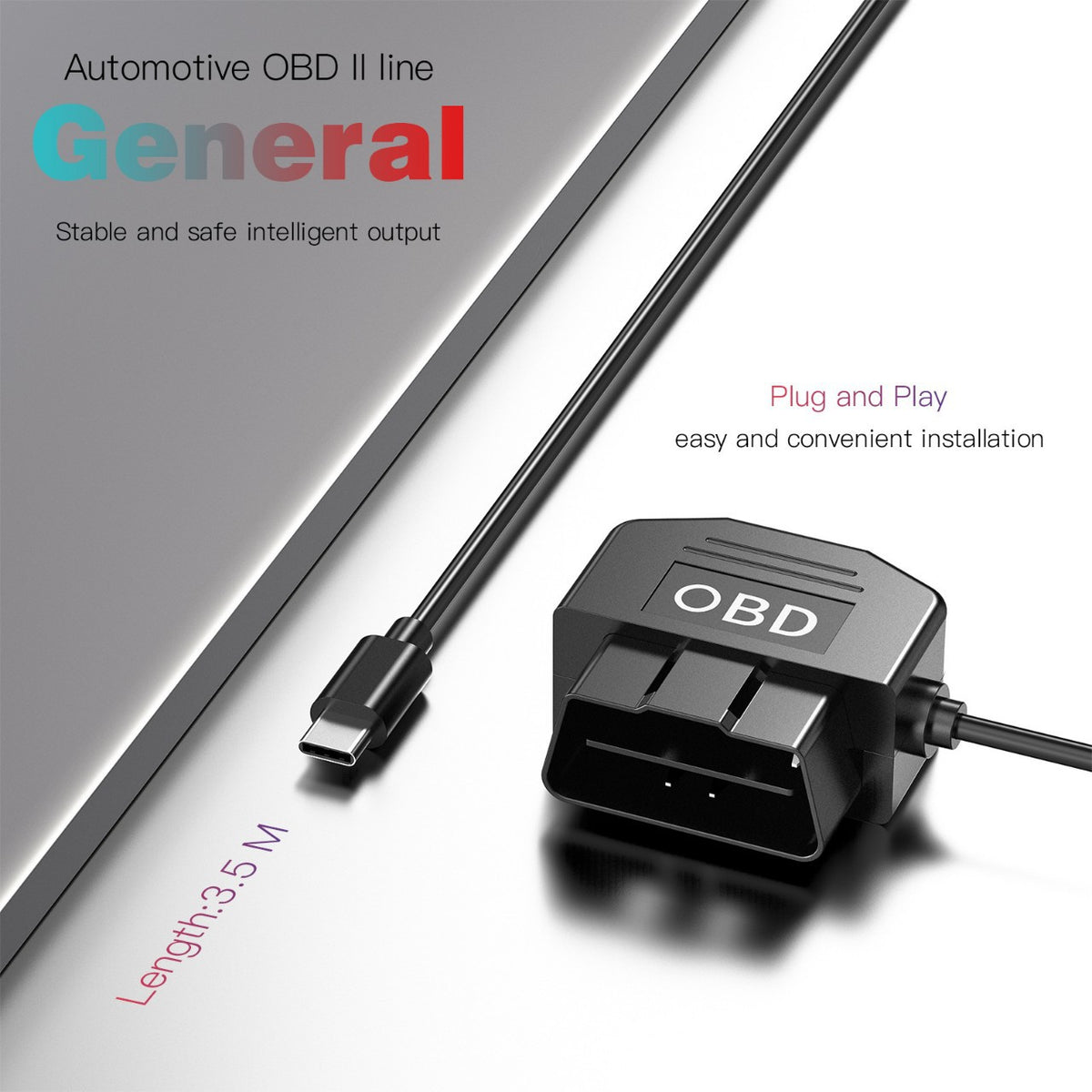 OBD Smart Parking Surveillance Cable for Dashcams