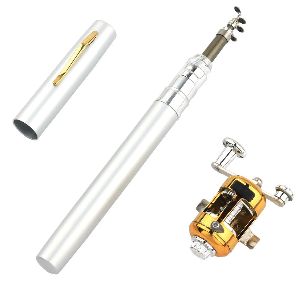 Portable Telescopique Pocket Stream Fishing Rod Ice Rod Sea Fishing Rod 1m Pen Fishing Rod K