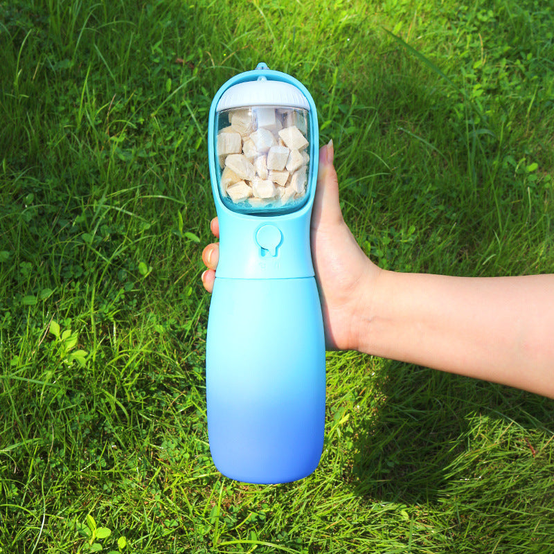 Bouteille d'eau pliable portable couleur dégradée