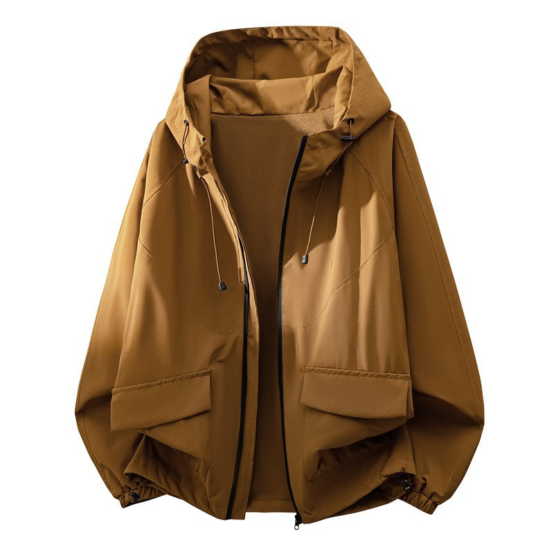 Printemps et automne Unisex Veste Hommes Trois Dimensional Line Design American Style