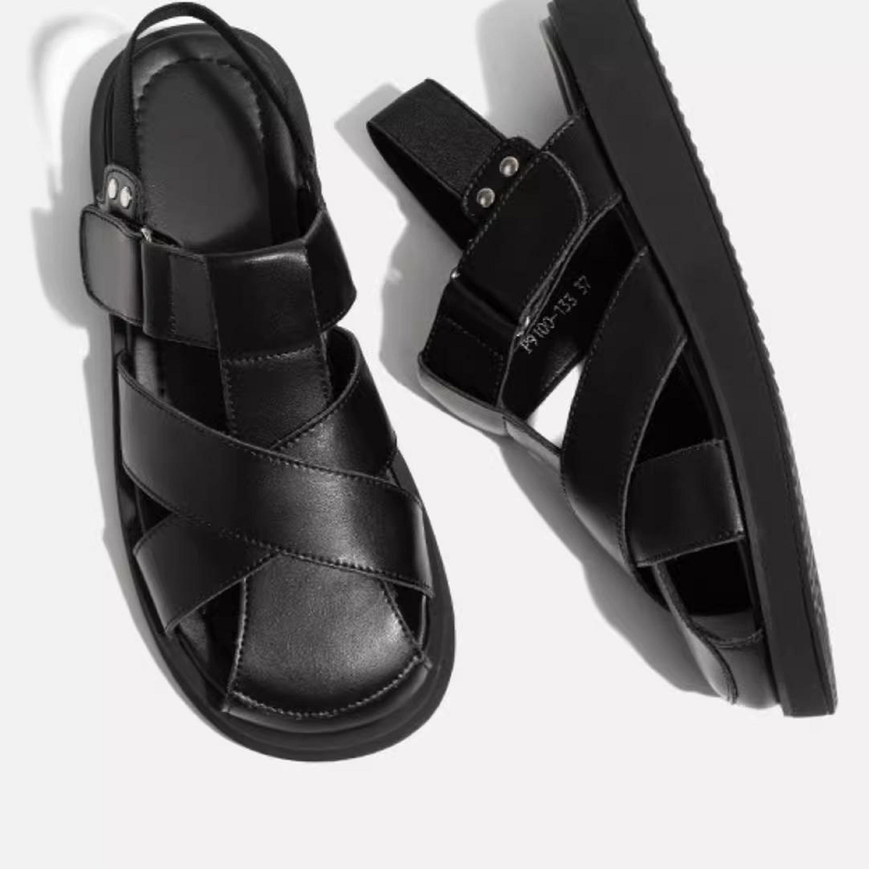 Femmes Minimalist Crisscross Woven Closed Toe Platform Slingback Sandales Matching Casual Da