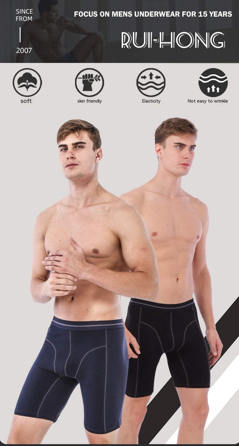 Slip de boxeur sport sport résistant à l'usure pour hommes en coton