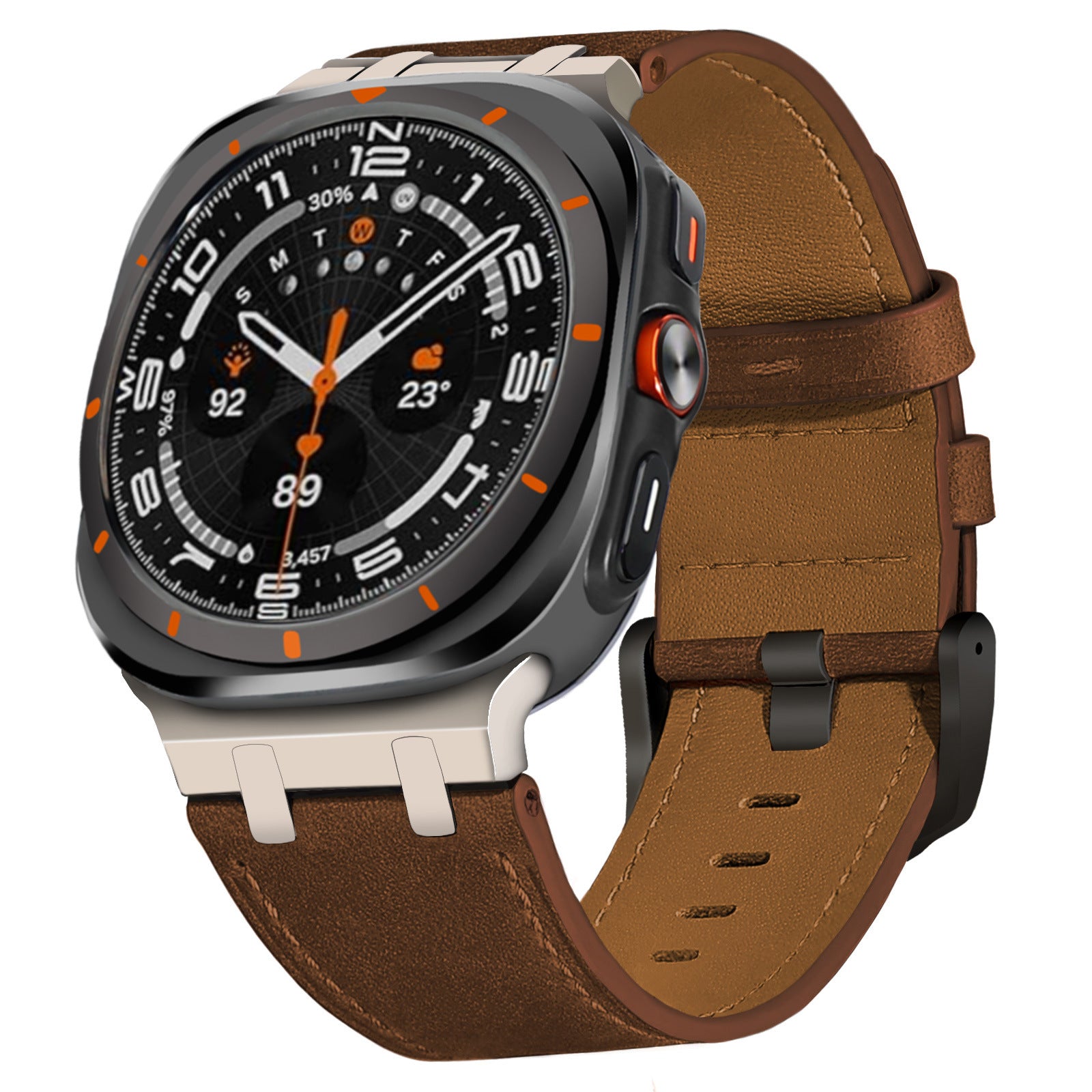 Convient pour montre7Ultra Bracelet en cuir véritable