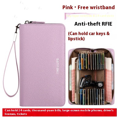Porte-cartes Guangzhou Banyanu en cuir femme