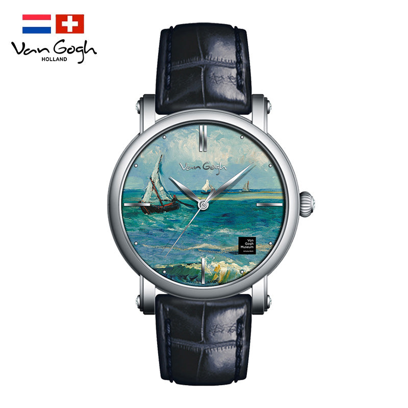 Van Gogh Quartz Wrist Watch Seascape