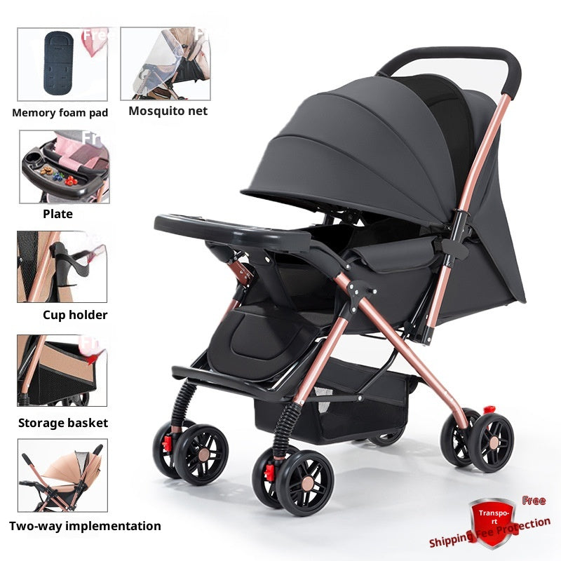 Poussette pour bébés bidirectionnelle