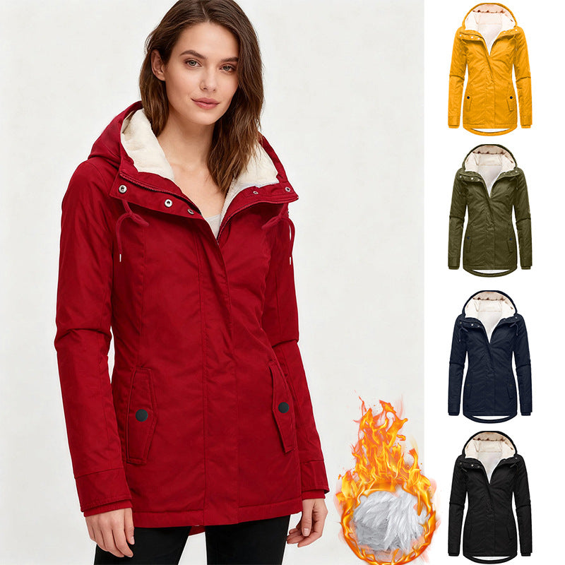 Veste à capuche polyvalente pour femme
