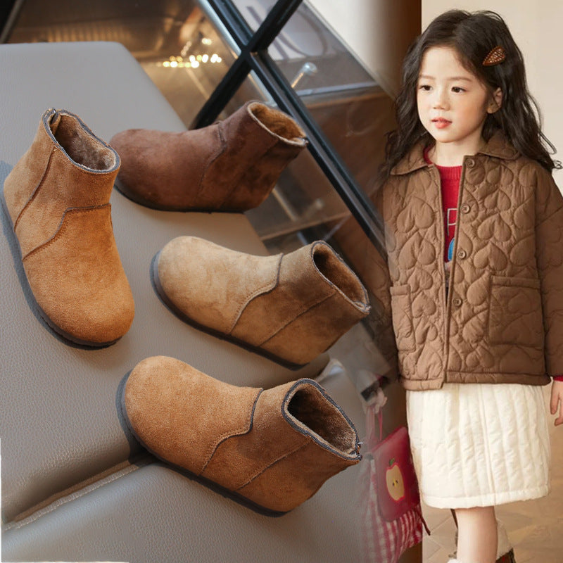 Bottes polyvalentes de style britannique pour filles