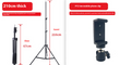 Mobile Live Streaming Photographie Support de lumière de remplissage télescopique
