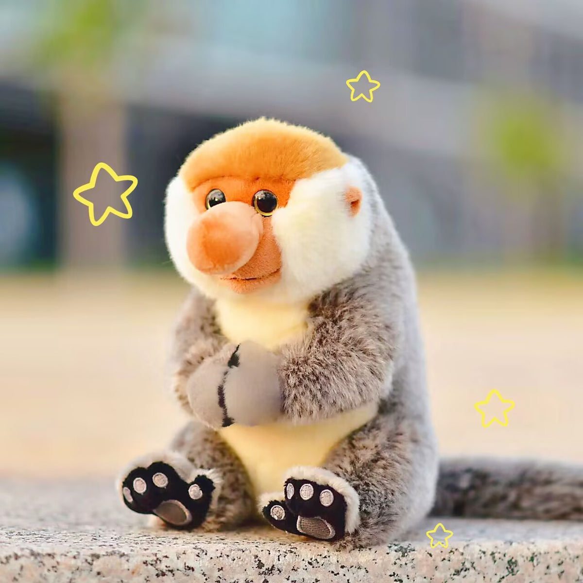 Plush Proboscis Monkey Simulation Toy
