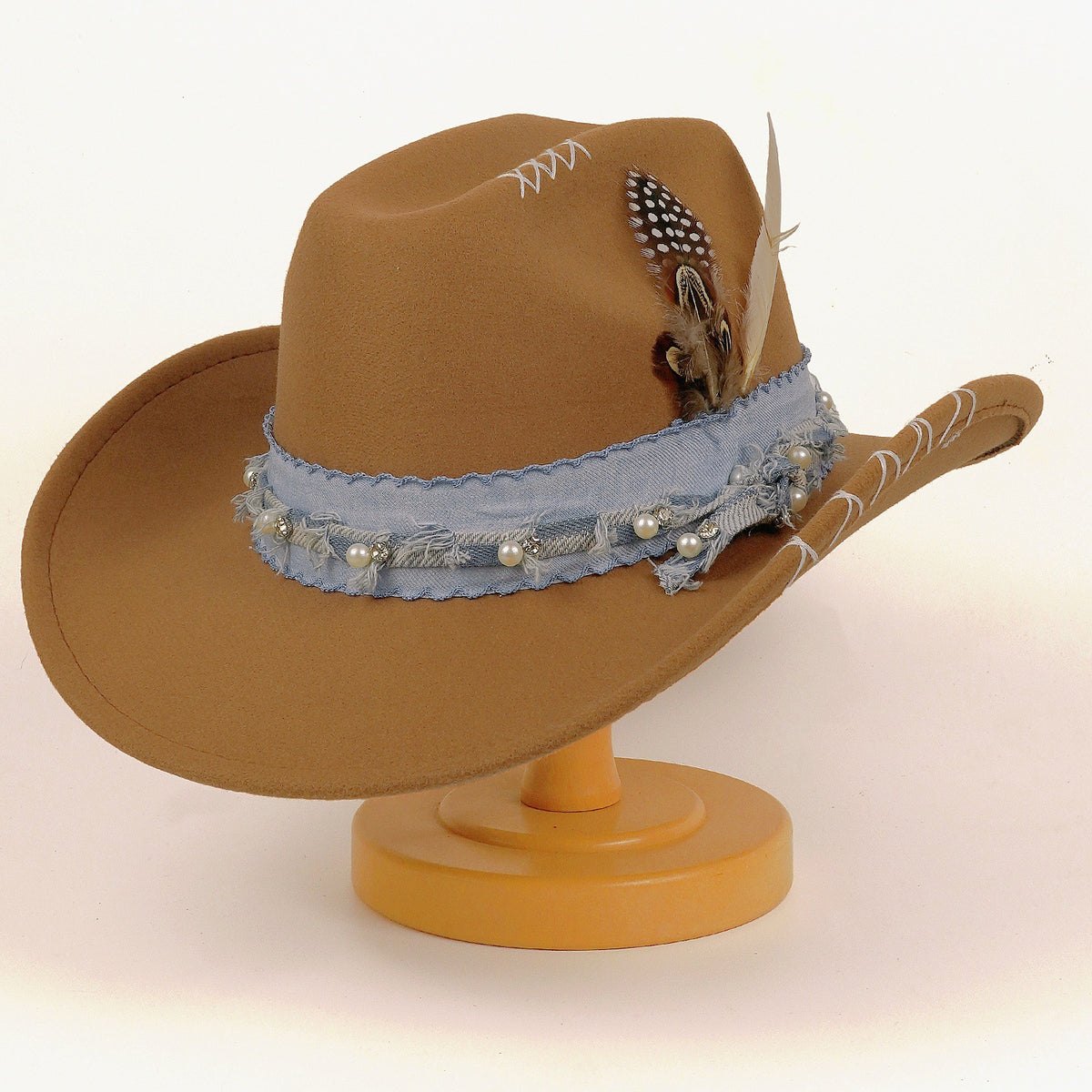 Chapeau de jazz vintage Western Cowboy