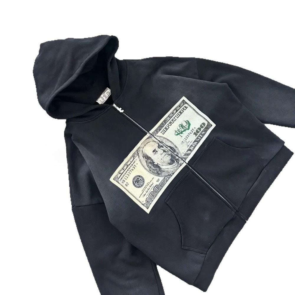 Hommes et femmes Punk gothique Hip-hop Veste Hoodie