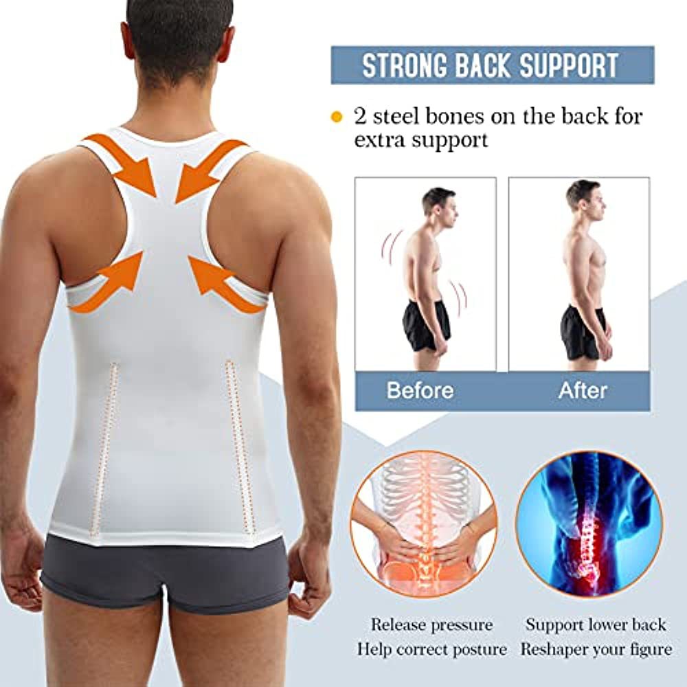 Homme Breasted Belly Shaping Vest Inv