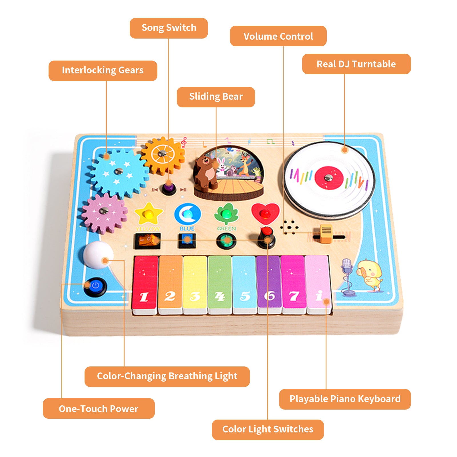 Socket Plays The Pianomultifonctional Educational Toy