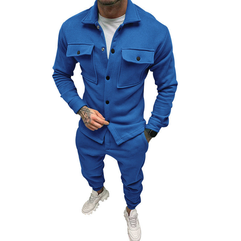 Men's Jacket Set SpringAutumn Sports Workwear