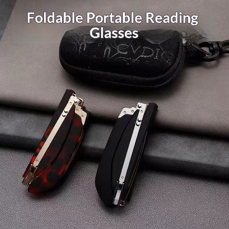 Lunettes de lecture portable mini pliables anti-bleu-léger