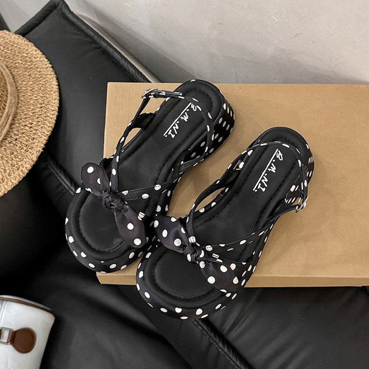Été Hot-seller Fairy Style Wedge Platform Sangle unique Sandales pour femmes