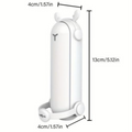 Ventilateur portatif pliable 3-en-1 avec mini lampe de poche rechargeable USB