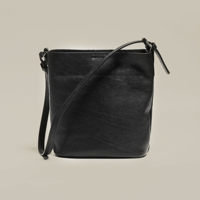 Sac à seau en cuir tannées aux légumes