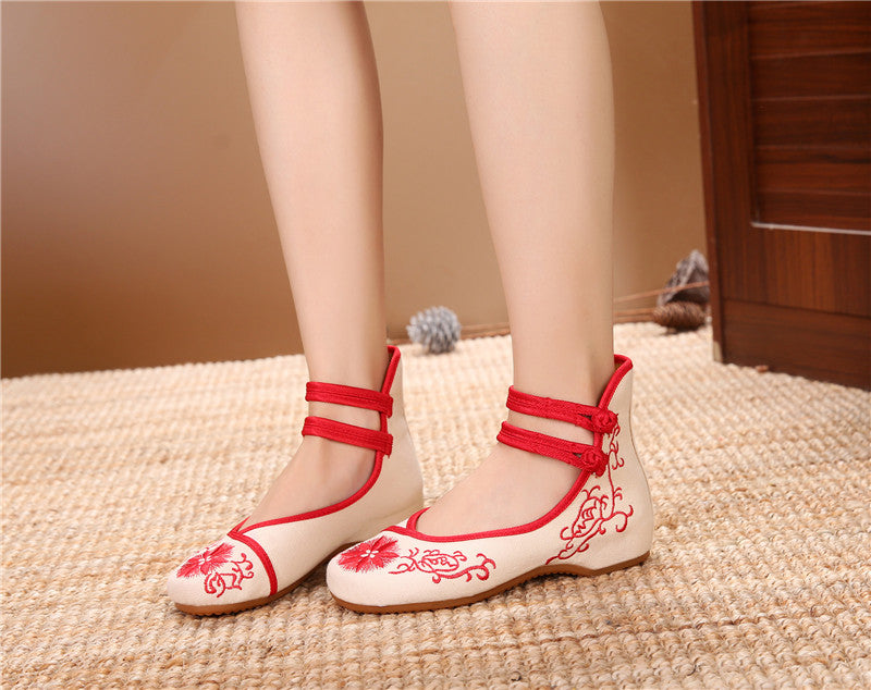 Elegant Hauteur Augmentant Semelle Intérieure Femmes Simples Chaussures