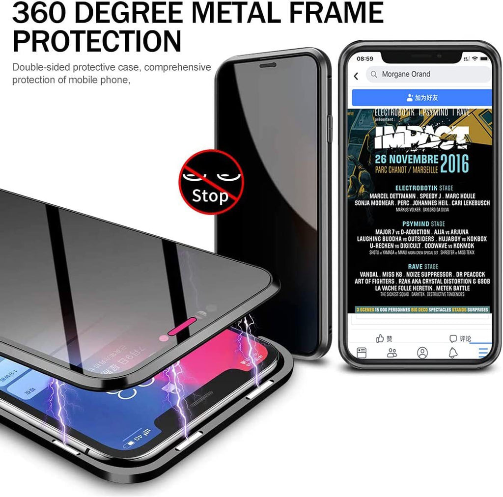 Couverture de protection anti-peeping pour cadre métallique haute définition