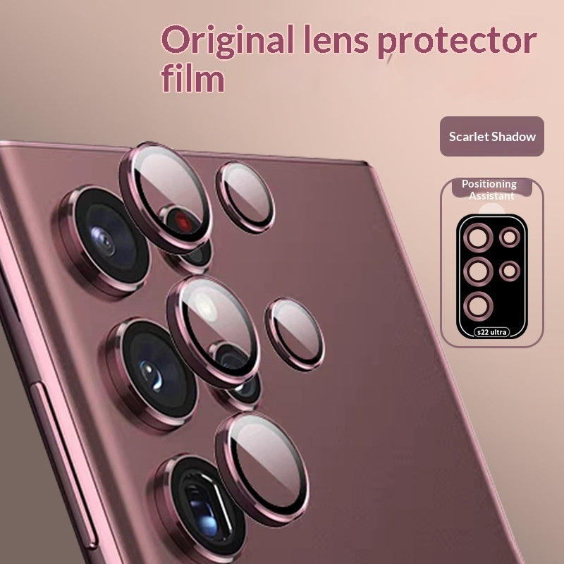Bague de protection en métal pour téléphone S22 Caméra arrière