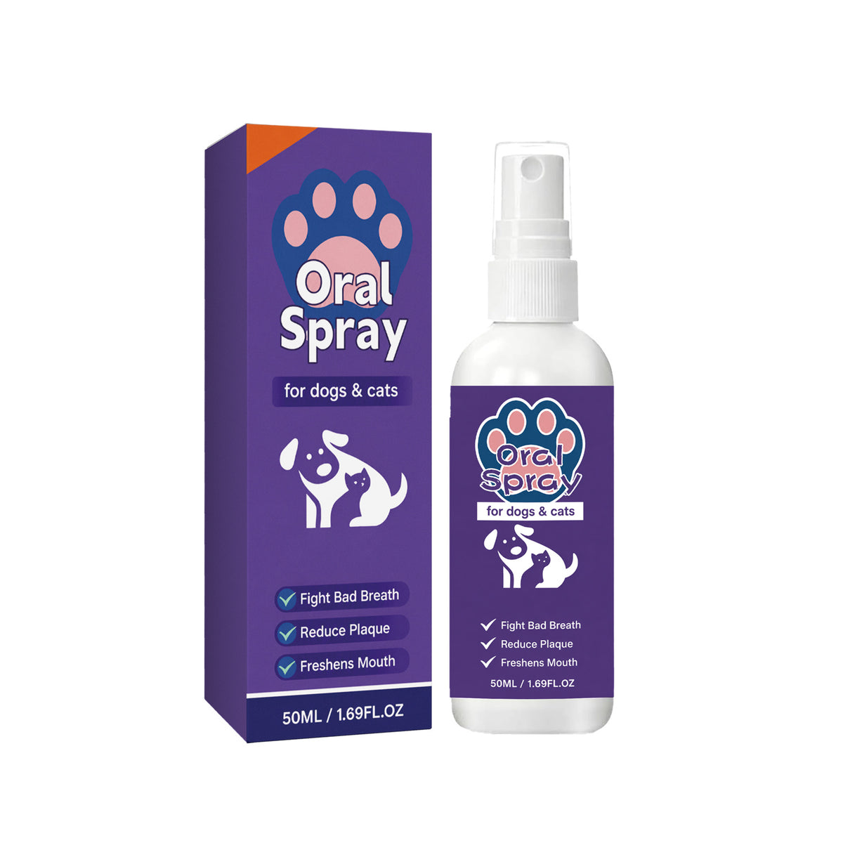 Pet oral care spray