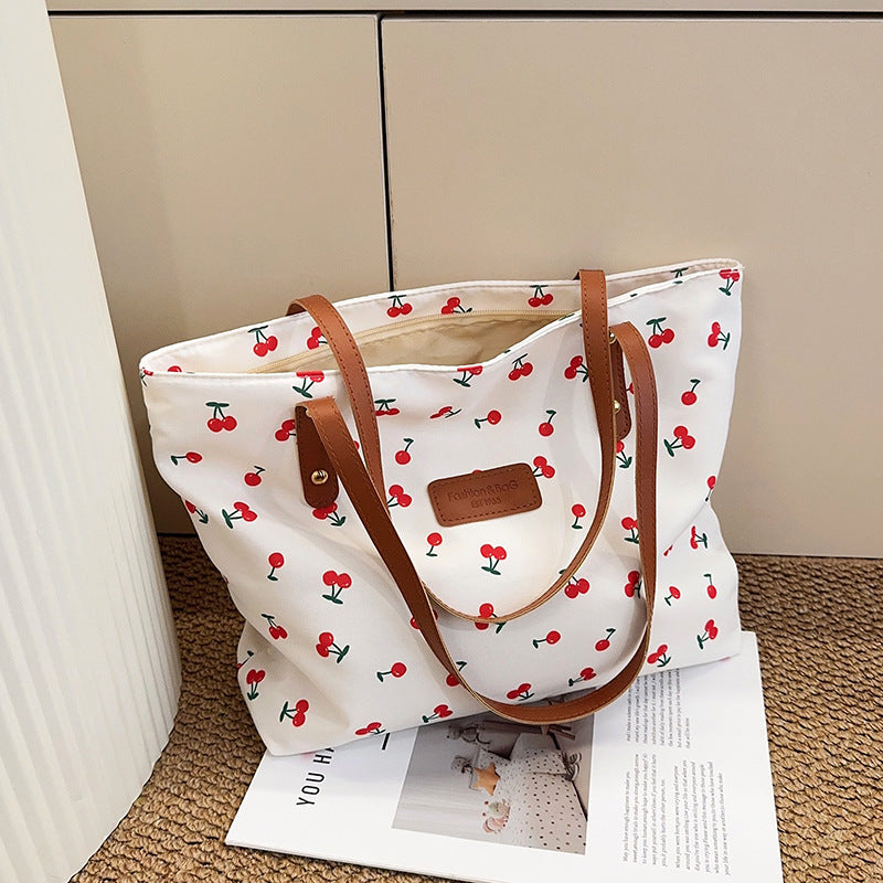 Sac de navette frais et détendu Floral pour femmes Grande capacité