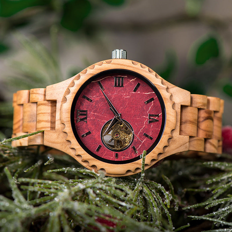 Hommes et femmes Minimalist Montres en bois