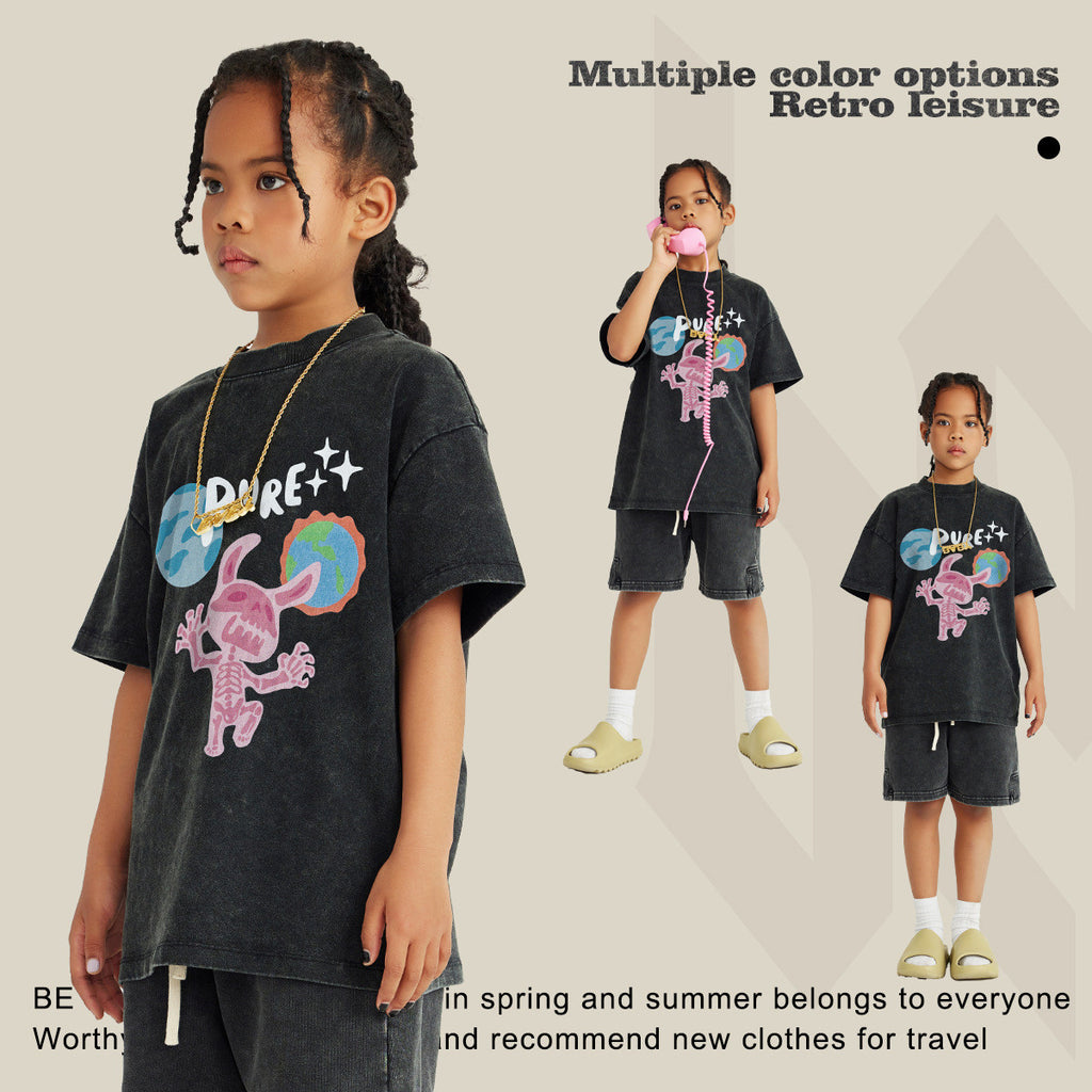T-shirt pour enfants Fun Rabbit Imprimé