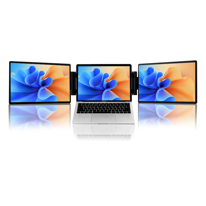 Moniteur portable à double écran de 14 pouces pour extension d'affichage externe pour ordinateur portable