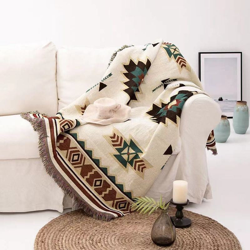 Commerce extérieur Camping Blanket Moisture-Proof Camping Mat Jacquard Tapestry