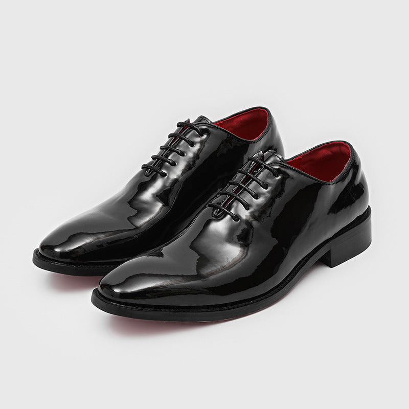 Casual Commuter Formal Red-soled Glossy British-style Business Shoes